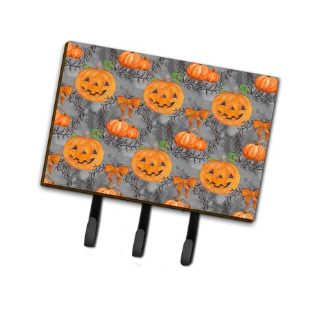 Jensendistributionservices Watecolor Halloween Pumpkins Leash or Key Holder, 6 x 2 x 9 in. MI1710515